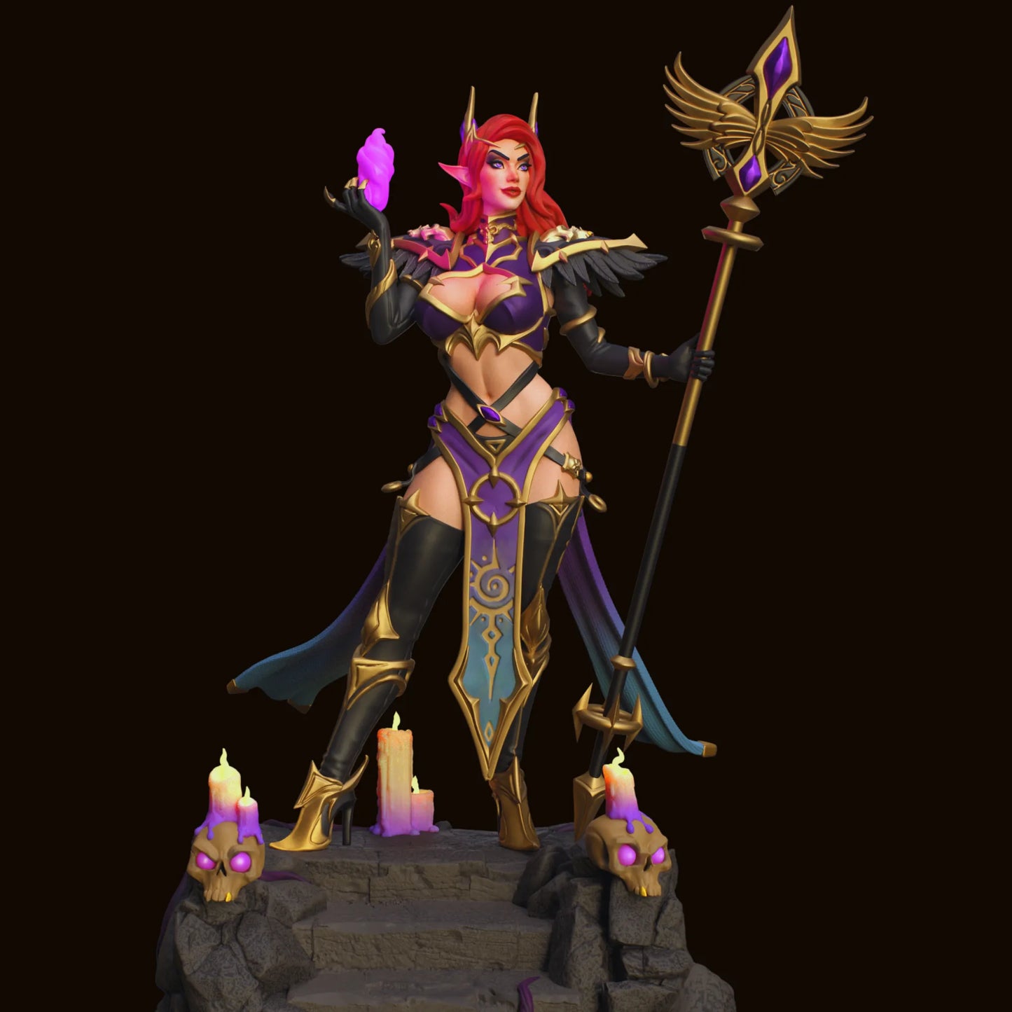 HoldMyMiniatures - Nocturne Shadow #1 - 75mm Pin Up/Figure/Model/Diorama