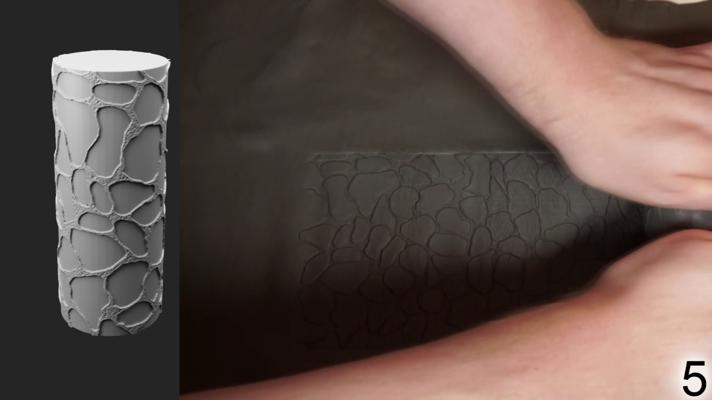 Jorrit - Texture Rollers #01 - Clay Roller for Scenery/TTRPG/Pottery Embossing