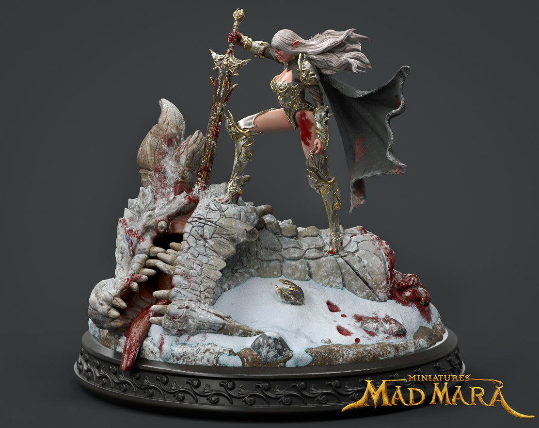 Mad Mara Miniatures - Dragon Slayer - 120mm Pin Up/Figure/Model/Diorama