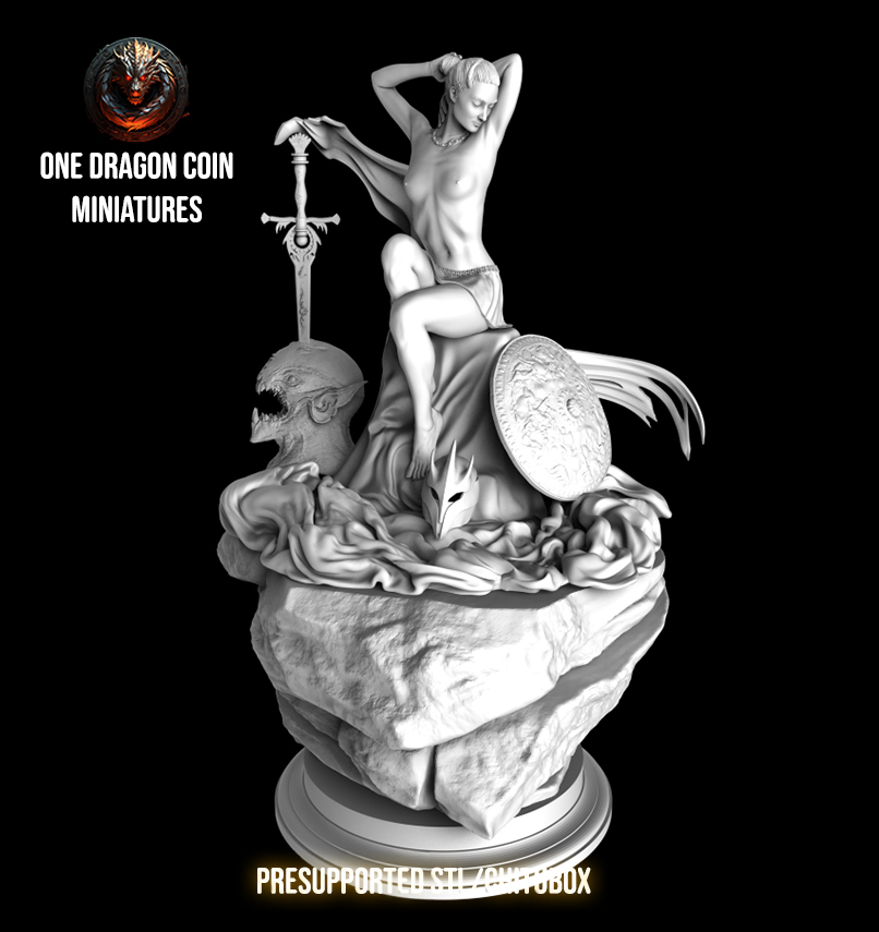 Lady Model - Beatrice, Paladin's Rest -  75mm Pin Up/Figure/Model/Diorama