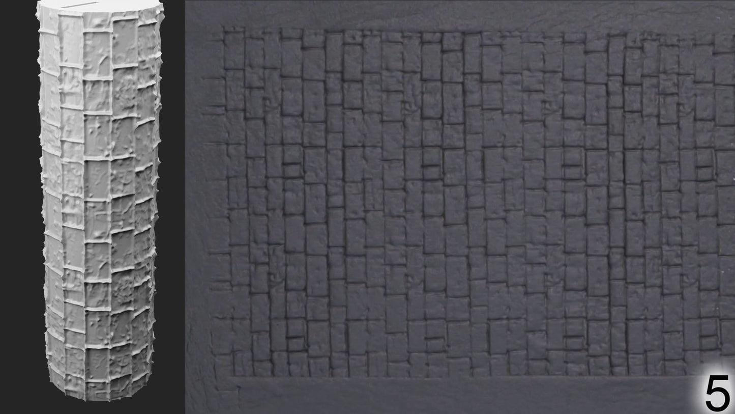 Jorrit - Texture Rollers #19 - Clay Roller for Scenery/TTRPG/Pottery Embossing