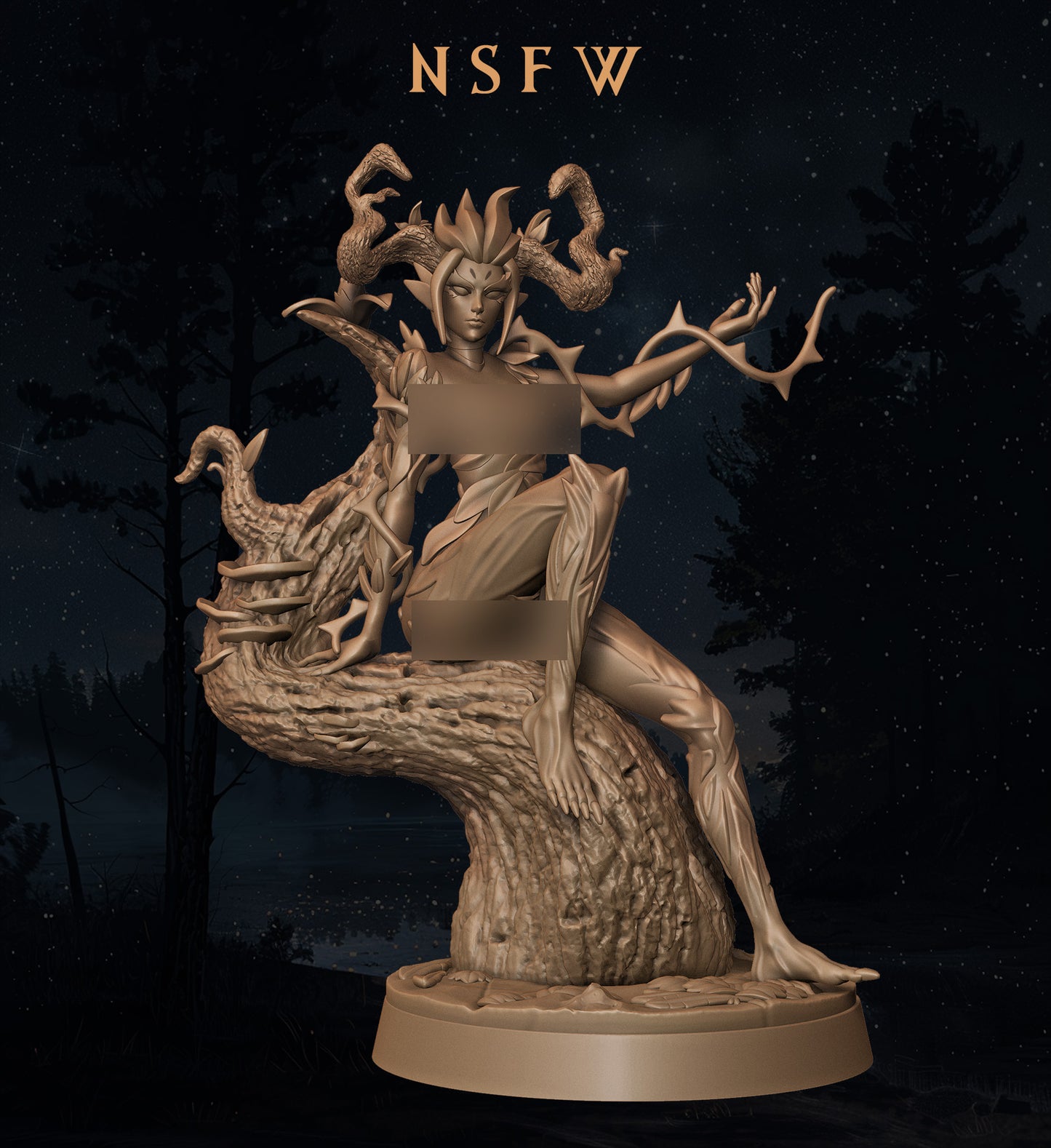 Lily's Minis - Eryndra Leafwhisper - 75mm Pin Up/Figure/Model/Diorama