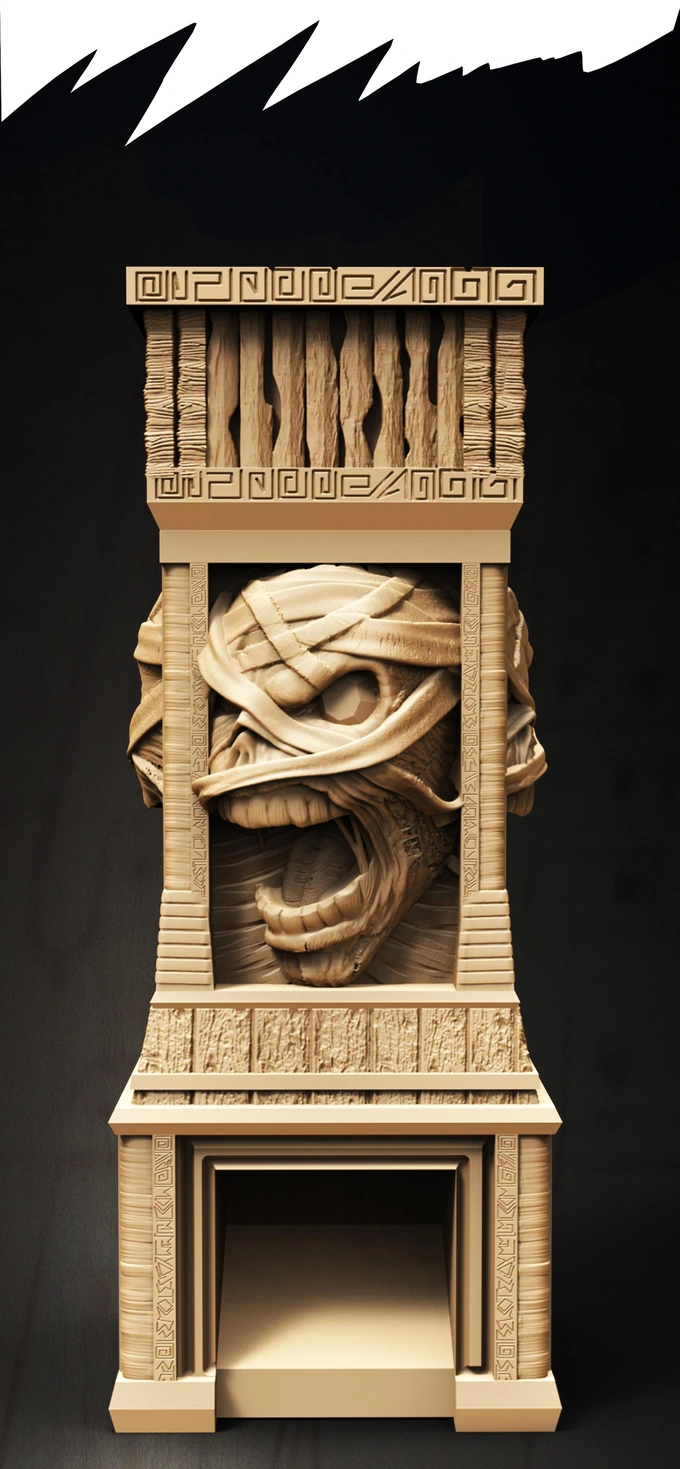 Slope3D - Mummy (Crypt) Dice Tower - DnD/TTRPG/Roleplaying/Wargames
