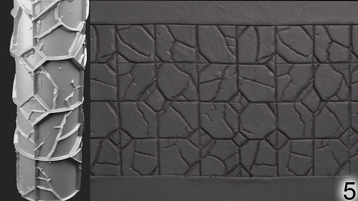 Jorrit - Texture Rollers #21 - Clay Roller for Scenery/TTRPG/Pottery Embossing
