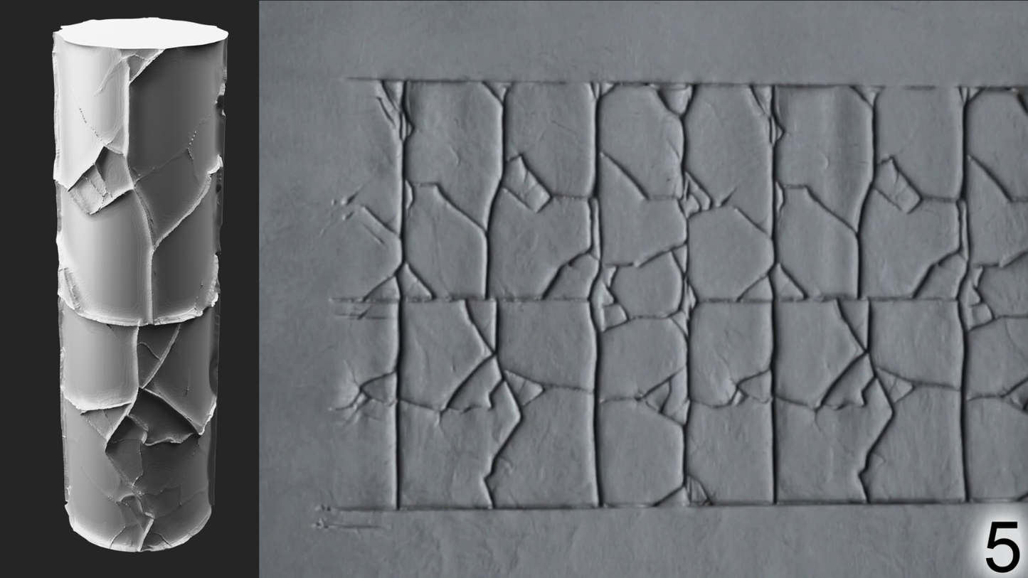 Jorrit - Texture Rollers #07 - Clay Roller for Scenery/TTRPG/Pottery Embossing
