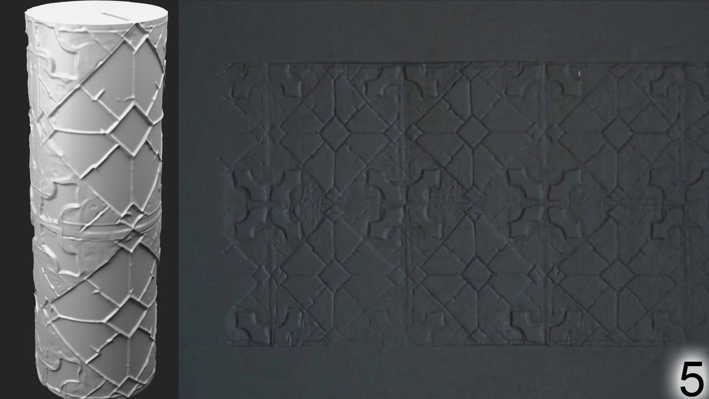 Jorrit - Texture Rollers #13 - Clay Roller for Scenery/TTRPG/Pottery Embossing