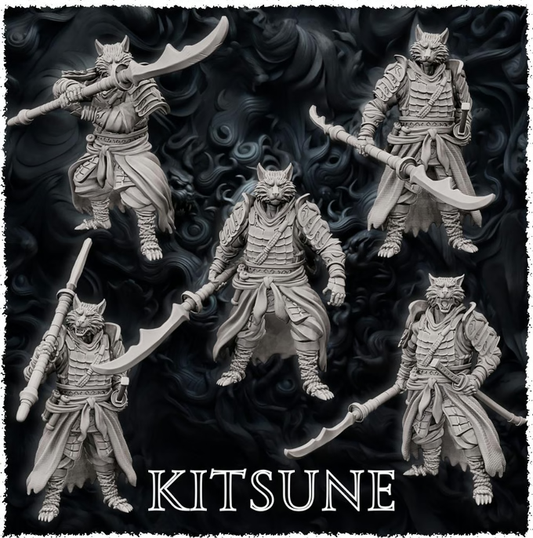 Forged Path - Tokugawa Guardians - Kitsune - DnD/Pathfinder/TTRPG Figure