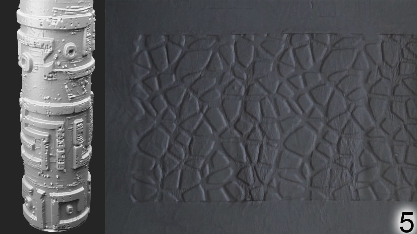 Jorrit - Texture Rollers #17 - Clay Roller for Scenery/TTRPG/Pottery Embossing