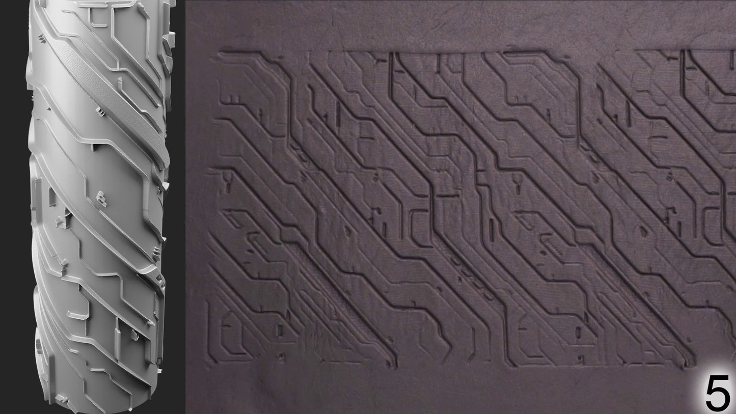 Jorrit - Texture Rollers #22 - Clay Roller for Scenery/TTRPG/Pottery Embossing