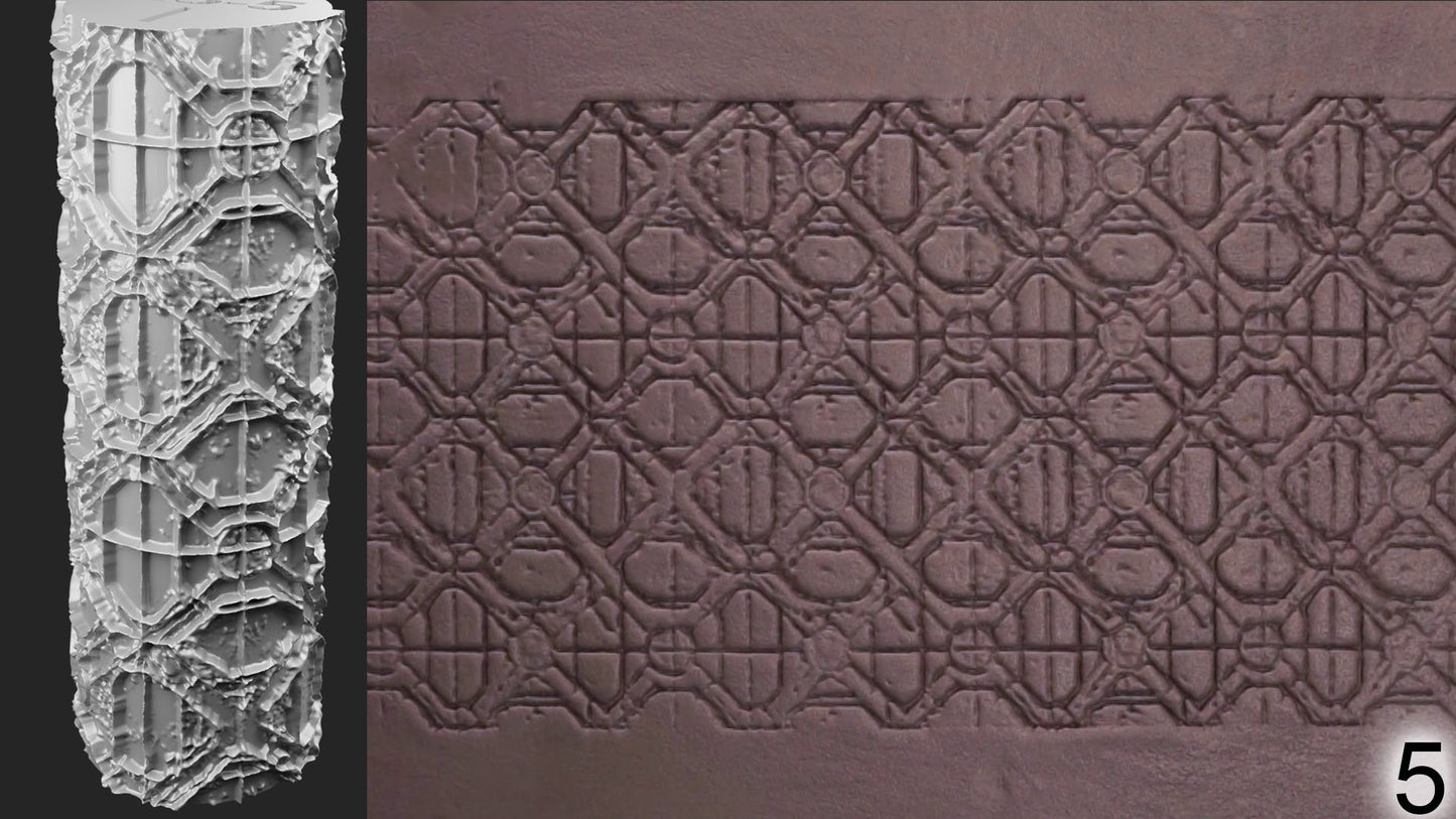 Jorrit - Texture Rollers #23 - Clay Roller for Scenery/TTRPG/Pottery Embossing