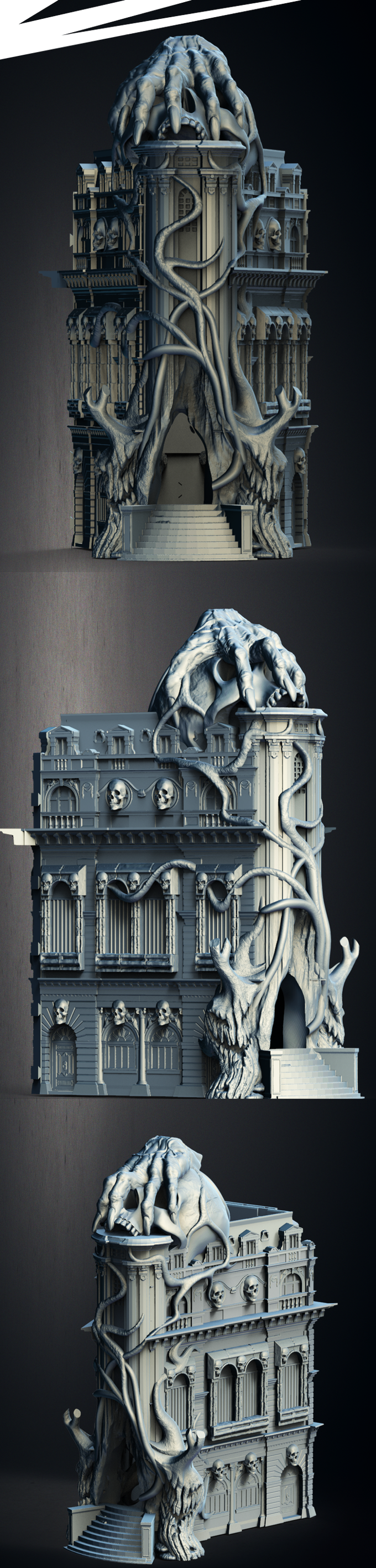 Slope3D - Haunted House Dice Tower - DnD/TTRPG/Roleplaying/Wargames