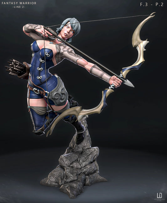 Luis Donaldo Meza - Fantasy Warrior #2.3 - 80mm Pin Up/Figure/Model/Diorama