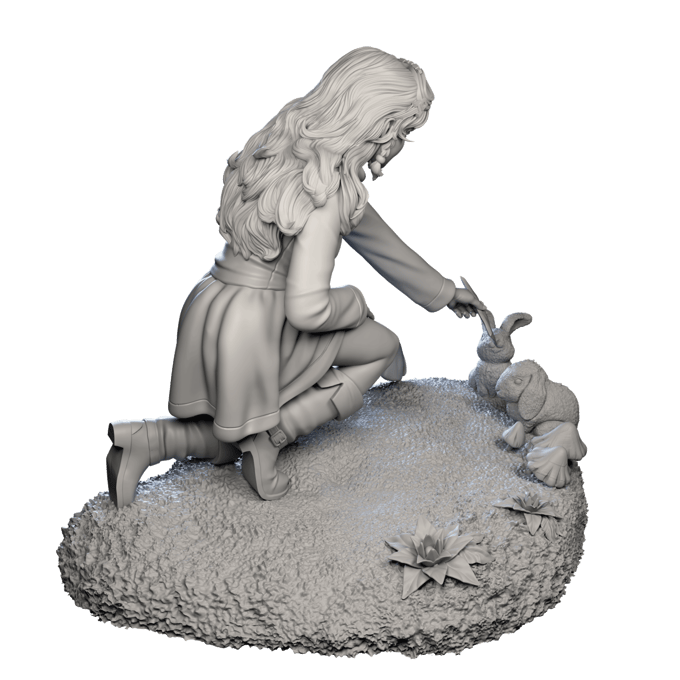 Authorseries Studio - Rabbit's Farewell - 75mm Pin Up/Figure/Model/Diorama