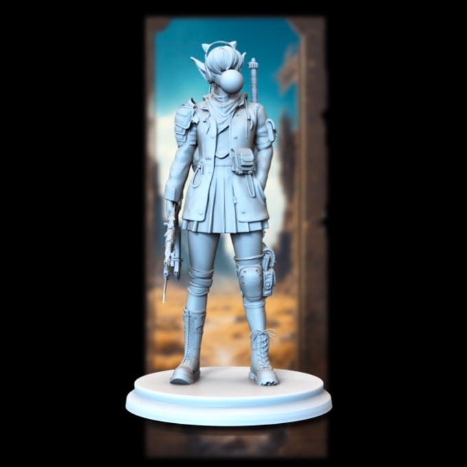 Broken Sword - Post Apocalyptic Elves - Finn Shadowblade - 75/100mm Pin Up/Figure/Model/Diorama