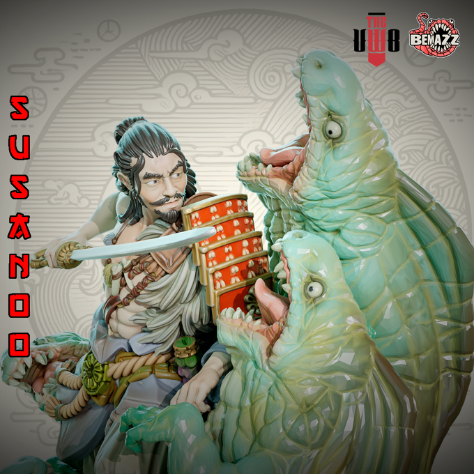 Bemazz Miniatures - Japanese Gods Vol.1 - Susanoo - 75/120mm Pin Up/Figure/Model/Diorama