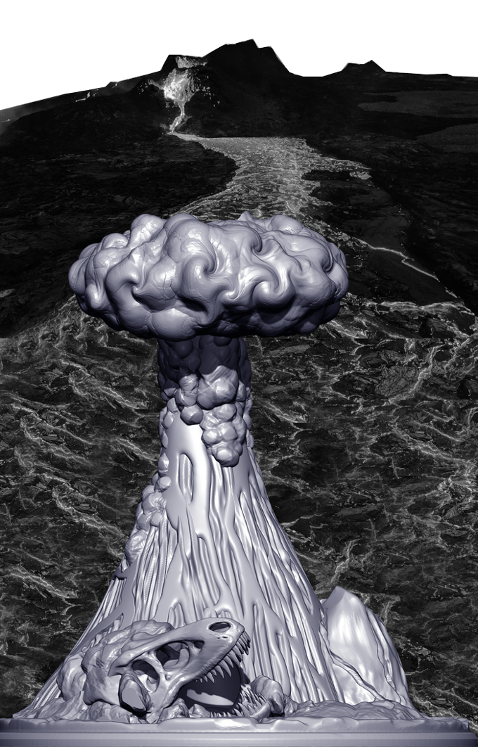 Slope3D - Dino's Bad Day Dice Tower - DnD/TTRPG/Roleplaying/Wargames