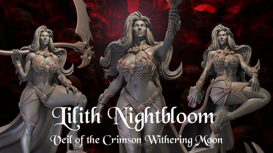 Black Fins Miniatures - Lilith Nightbloom - 75/100/200mm Pin Up/Figure/Model/Diorama