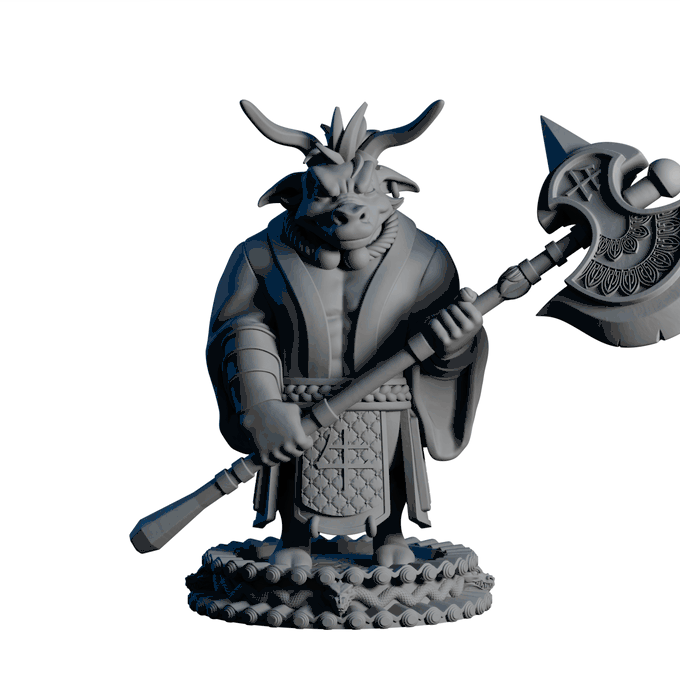 AsymSculpts - Sculpted Sisters: Oriental - Ox #1 - 75mm Pin Up/Figure/Model/Diorama
