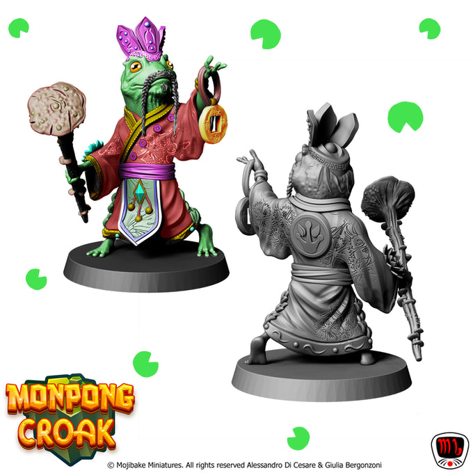 Mojibake - Monpong Croak - Tortle Chief - DnD/TTRPG Figure/Miniature - Helios3DPrinting