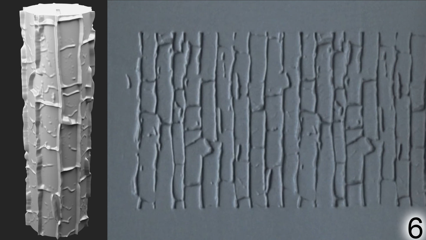 Jorrit - Texture Rollers #10 - Clay Roller for Scenery/TTRPG/Pottery Embossing