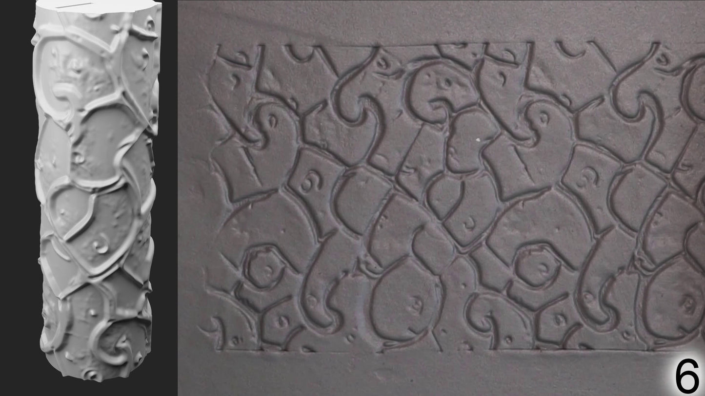 Jorrit - Texture Rollers #18 - Clay Roller for Scenery/TTRPG/Pottery Embossing