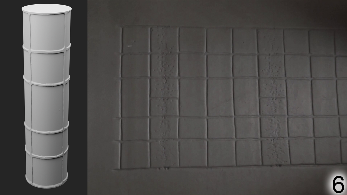 Jorrit - Texture Rollers #05 - Clay Roller for Scenery/TTRPG/Pottery Embossing