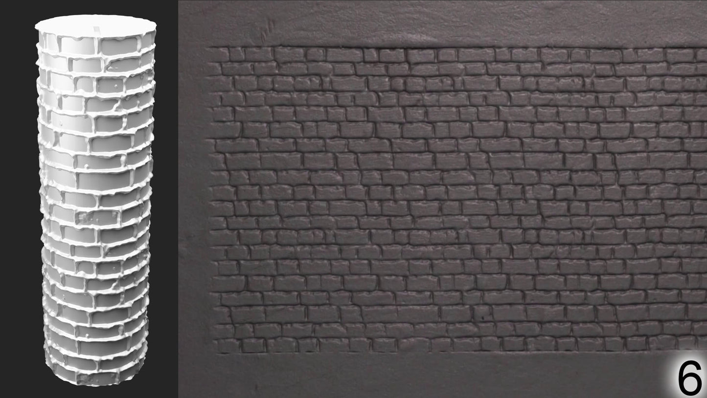 Jorrit - Texture Rollers #20 - Clay Roller for Scenery/TTRPG/Pottery Embossing
