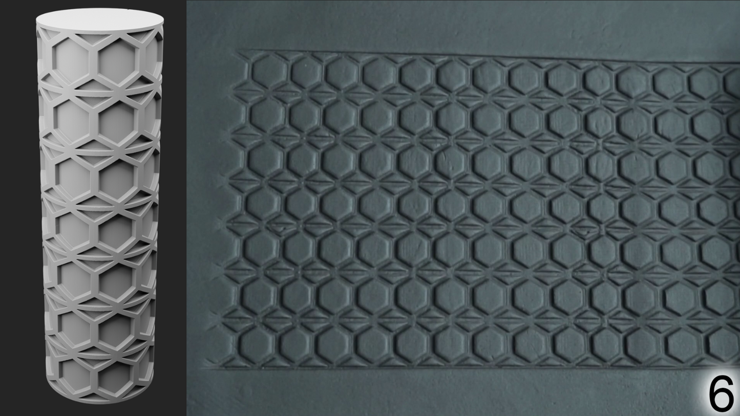Jorrit - Texture Rollers #06 - Clay Roller for Scenery/TTRPG/Pottery Embossing