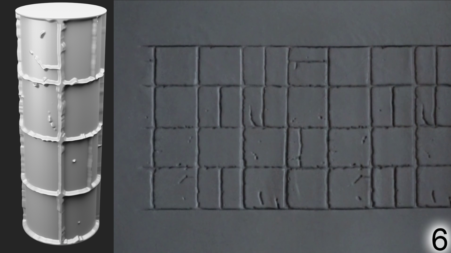 Jorrit - Texture Rollers #09 - Clay Roller for Scenery/TTRPG/Pottery Embossing