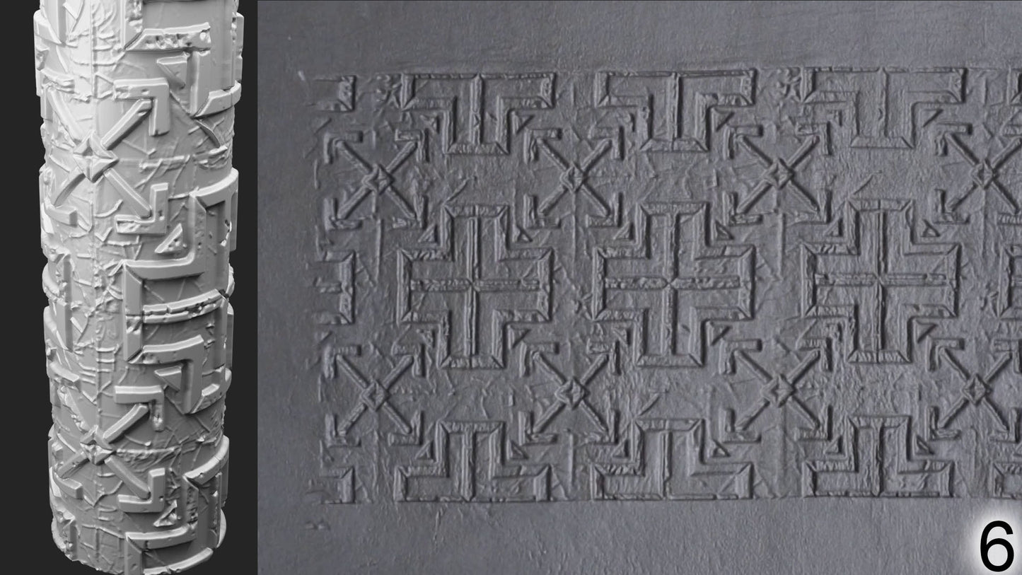 Jorrit - Texture Rollers #15 - Clay Roller for Scenery/TTRPG/Pottery Embossing