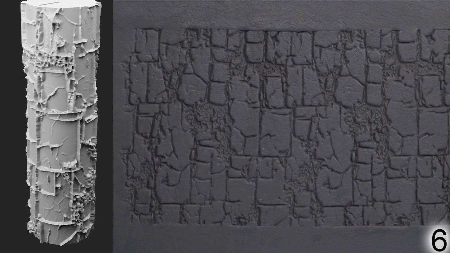 Jorrit - Texture Rollers #19 - Clay Roller for Scenery/TTRPG/Pottery Embossing