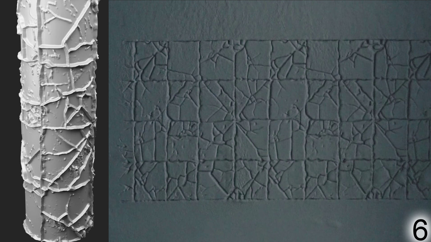 Jorrit - Texture Rollers #17 - Clay Roller for Scenery/TTRPG/Pottery Embossing