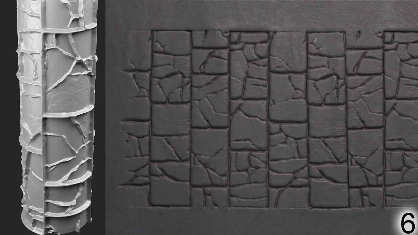 Jorrit - Texture Rollers #21 - Clay Roller for Scenery/TTRPG/Pottery Embossing