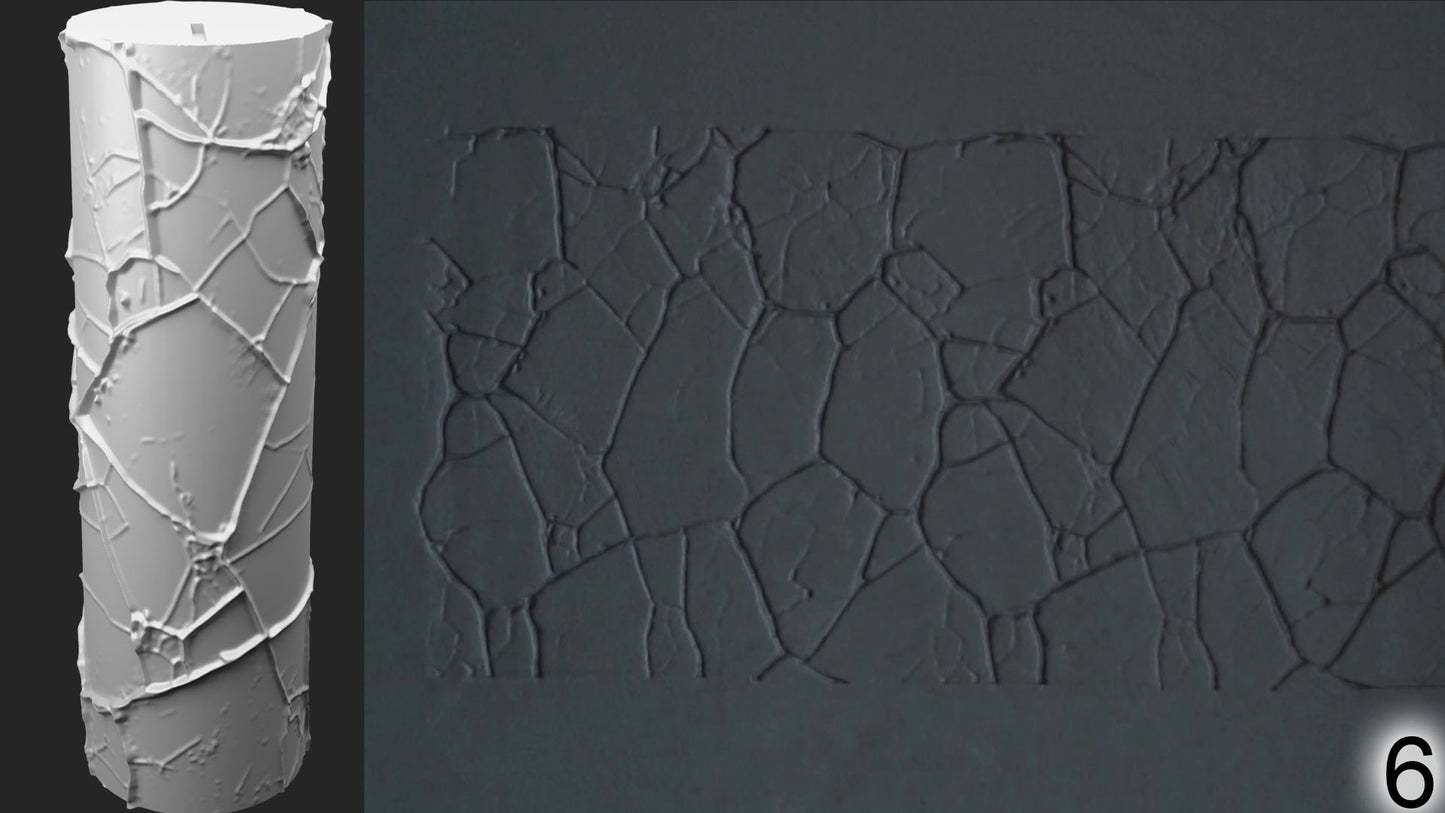 Jorrit - Texture Rollers #13 - Clay Roller for Scenery/TTRPG/Pottery Embossing