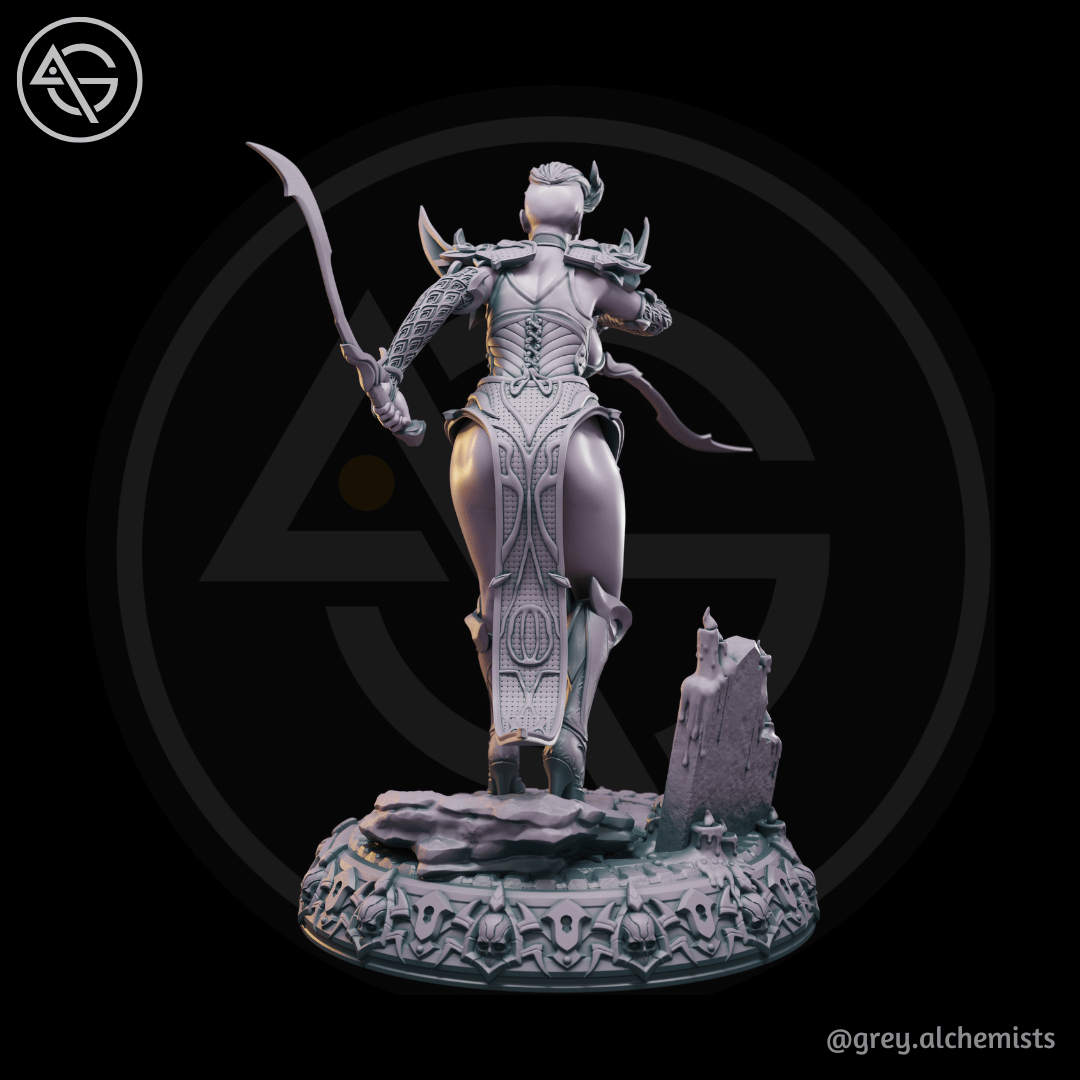 Grey Alchemists - Tiefling Assassin - 32mm/75mm DnD/Pathfinder/TTRPG Figure