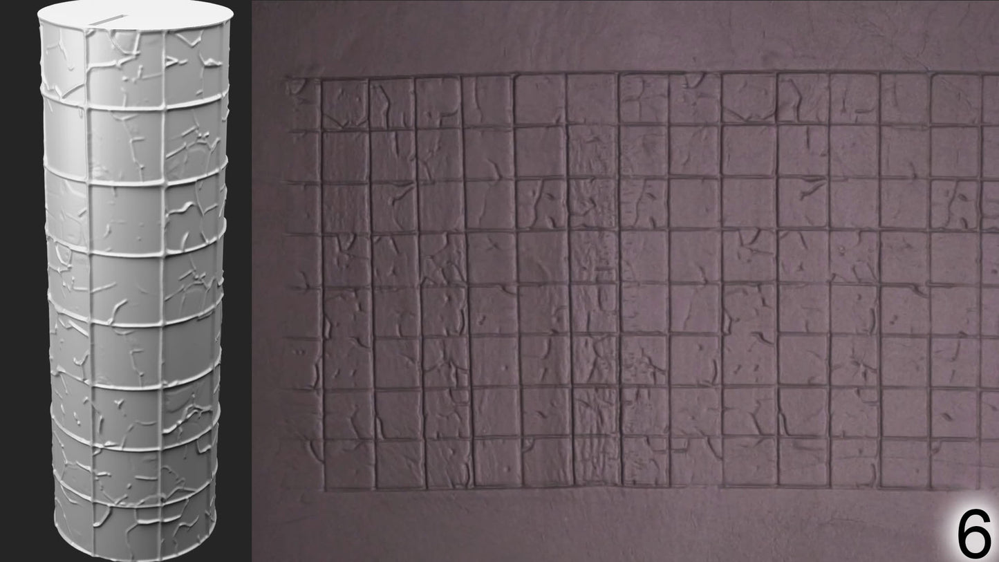 Jorrit - Texture Rollers #14 - Clay Roller for Scenery/TTRPG/Pottery Embossing