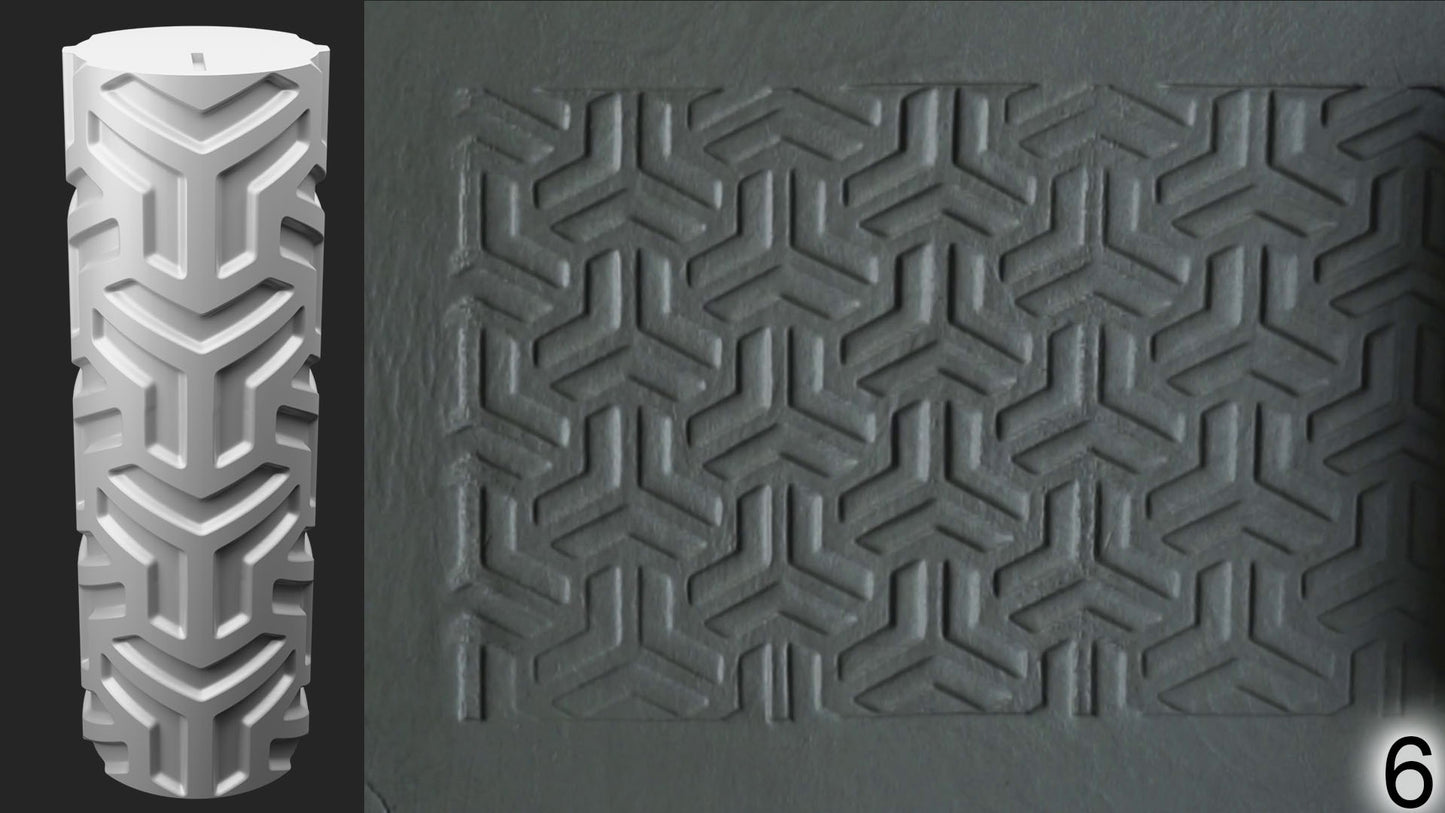 Jorrit - Texture Rollers #11 - Clay Roller for Scenery/TTRPG/Pottery Embossing