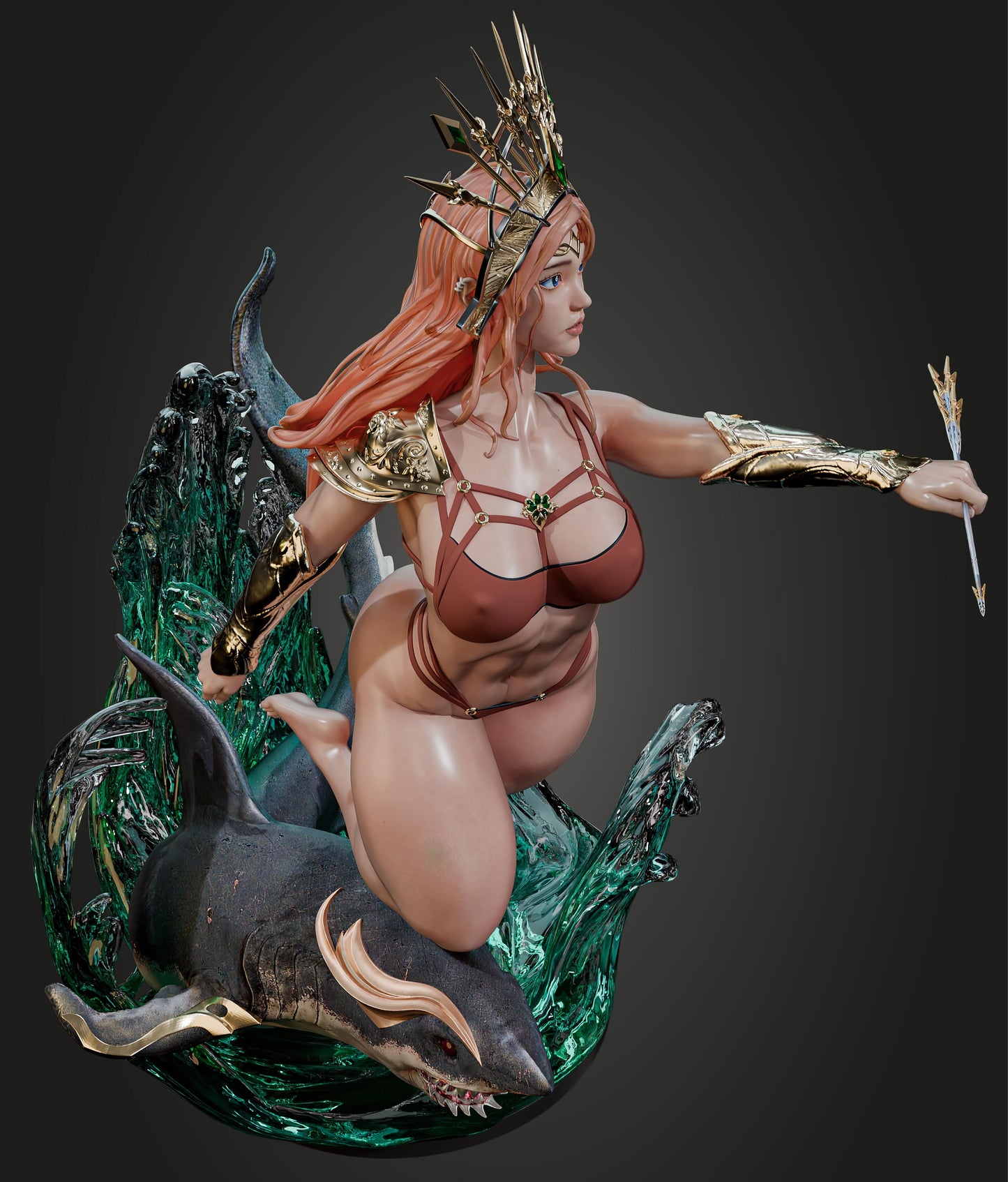 AMCM Studios - Selene Wavewalker - 32/75mm Pin Up/Figure/Model/Diorama - Helios3DPrinting