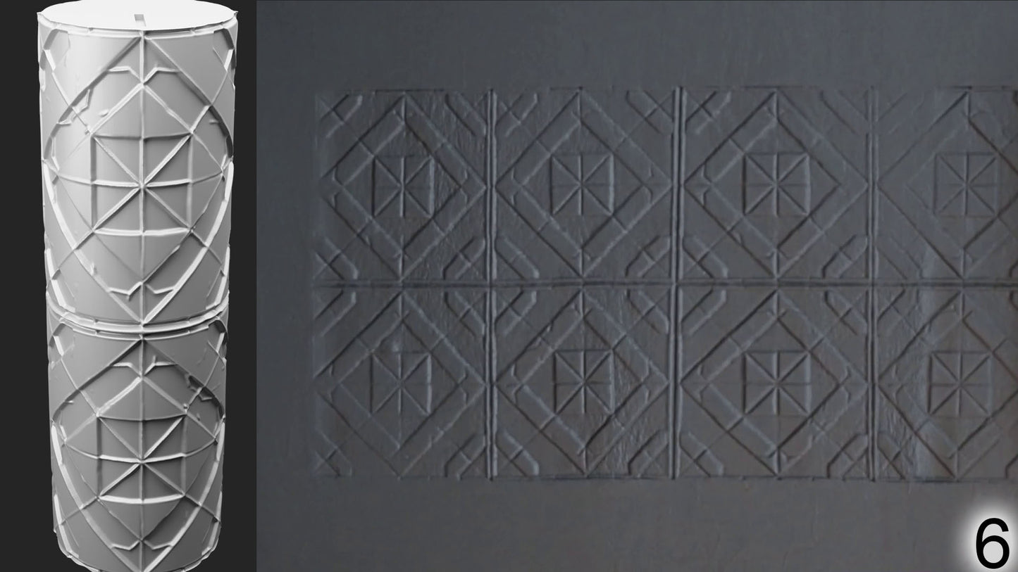 Jorrit - Texture Rollers #12 - Clay Roller for Scenery/TTRPG/Pottery Embossing