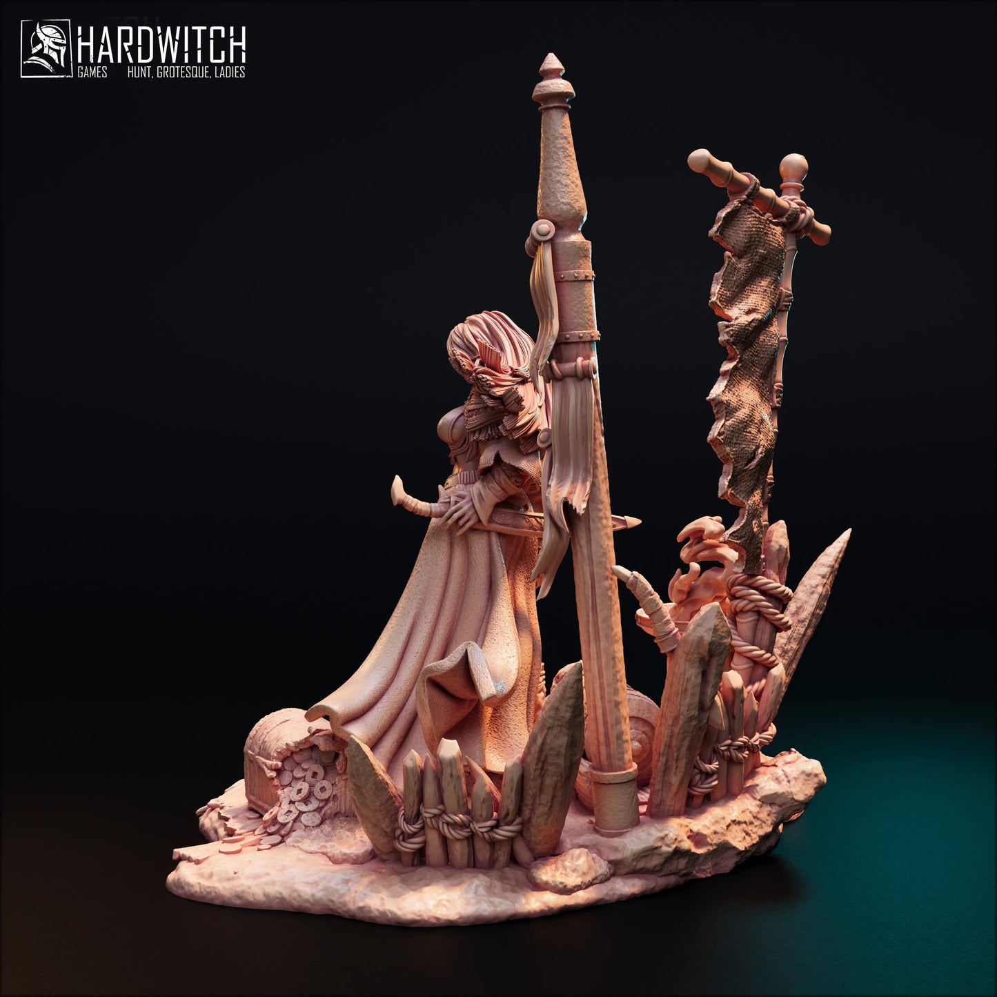 HardWitch Games - Violet Gorme - 75mm Pin Up/Figure/Model/Diorama