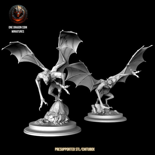 One Dragon Coin - Winged Hive Drone - DnD/TTRPG Figure/Miniature
