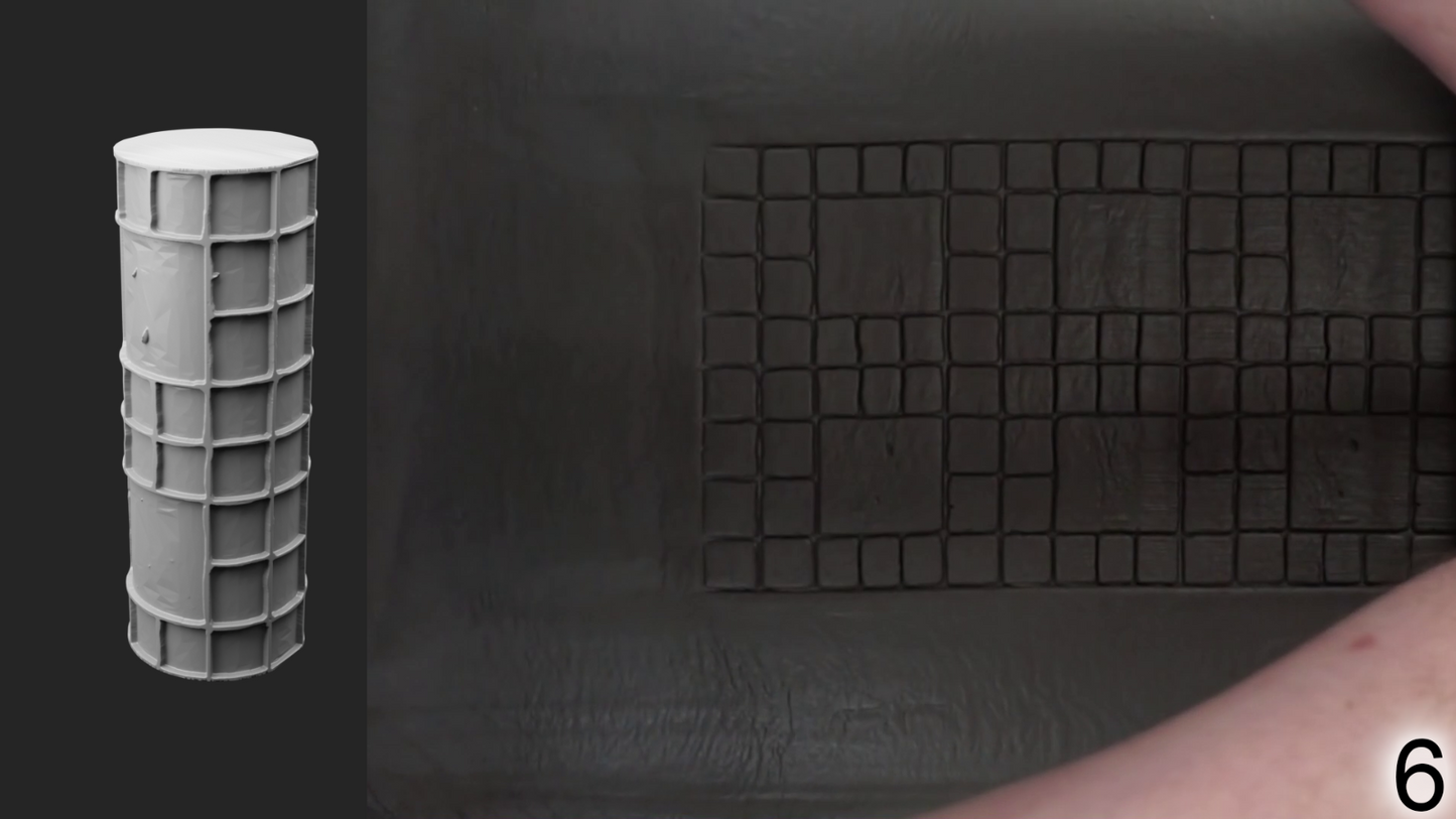 Jorrit - Texture Rollers #03 - Clay Roller for Scenery/TTRPG/Pottery Embossing