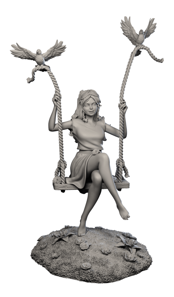 Authorseries Studio - The Swing - 75mm Pin Up/Figure/Model/Diorama