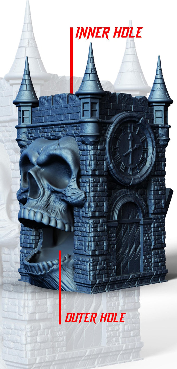 Slope3D - Clocktower (Chronoskull) Dice Tower - DnD/TTRPG/Roleplaying/Wargames