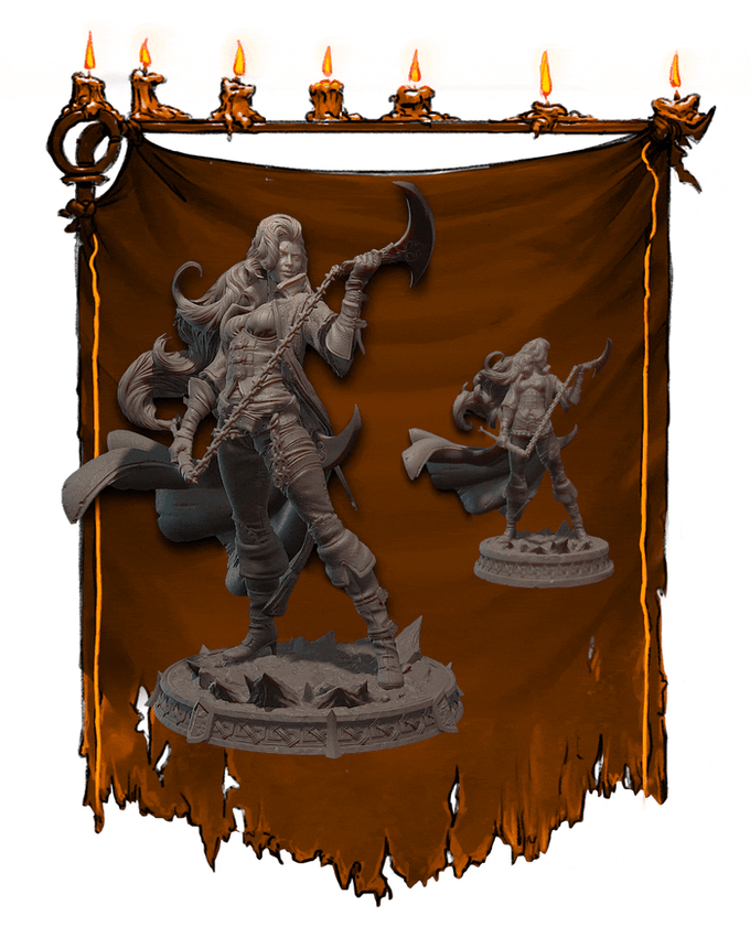 Witchsong Miniatures - Flail Queen - 32/75/150mm DnD/TTRPG Figure/Miniature