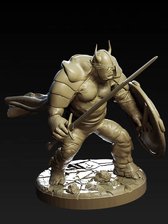 Klaus - Giant Commander - 32/75mm DnD/TTRPG Figure/Miniature - Helios3DPrinting