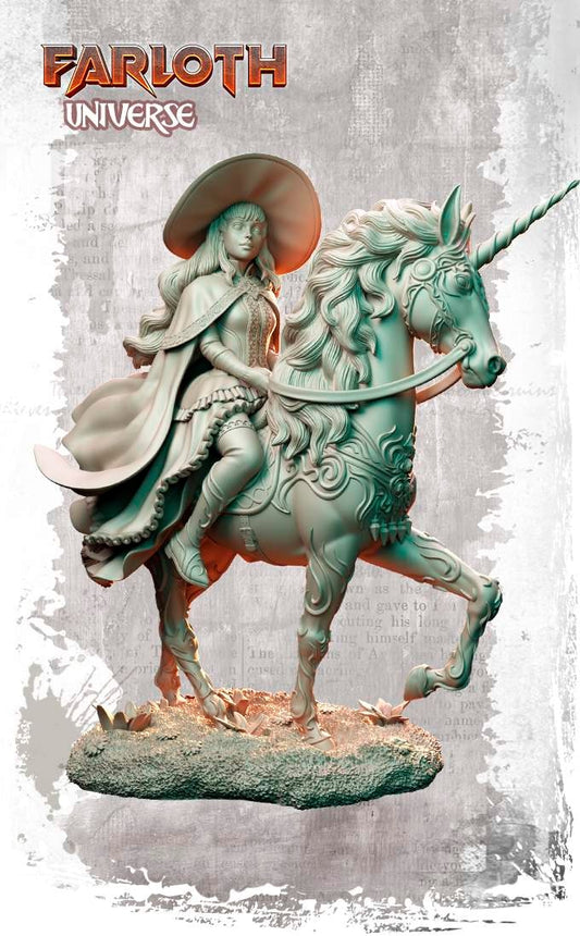 Nocturna - Mighty Unicorn - 75mm Pin Up/Figure/Model/Diorama