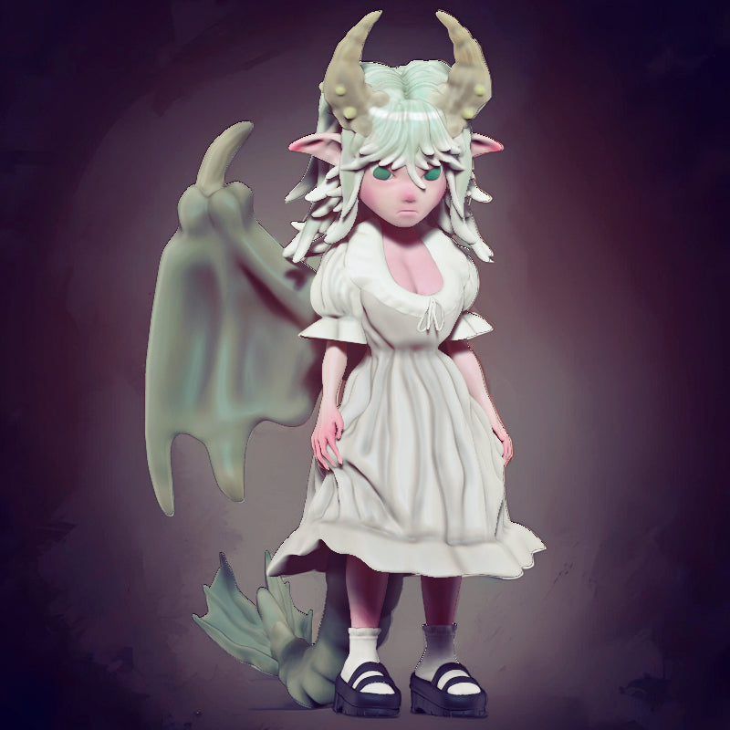 AliceFo - Chibi Monsters - Dragon Girl - DnD/TTRPG Figure/Miniature