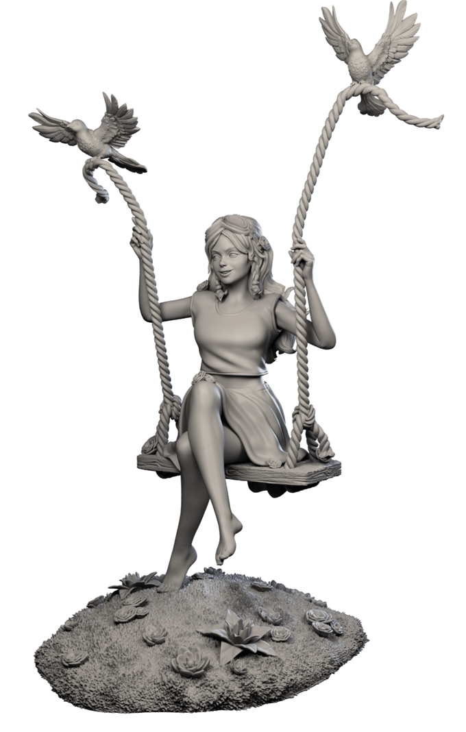 Authorseries Studio - The Swing - 75mm Pin Up/Figure/Model/Diorama
