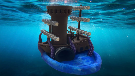 SunnyAndAppleProd - Kraken & Pirate Ship Dice Tower - DnD/TTRPG/Roleplaying/Wargames